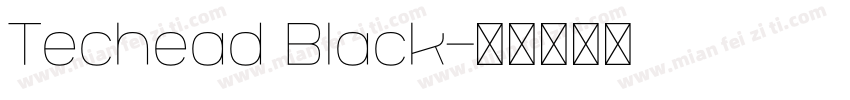 Techead Black字体转换